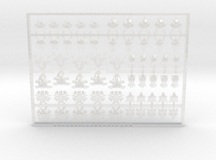 60x Wolf Mark Shoulder Insignias - Set:2 3d printed