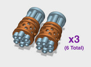 3x Prime Agressor : Gat Barrels 3d printed