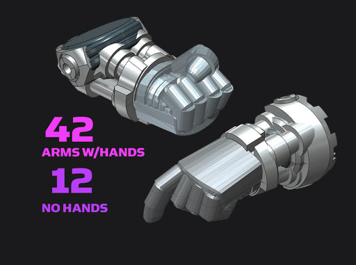 54x Bionic Marine Forearm Set:1 3d printed