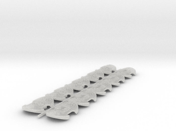 Dragon Head - Trojan Power Shields (L&amp;R) 3d printed