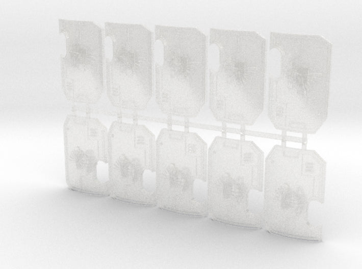 Blood Wing - Marine Boarding Shields 3d printed