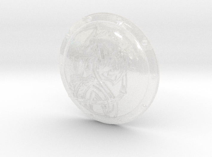 Celtic Wolf - Round Power Shields (L&amp;R) 3d printed