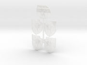 Maltese Cross - Lancer Power Shields (L&amp;R) 3d printed