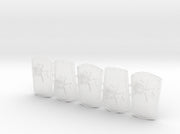 Maltese Cross: Manowar Power Shields (L&amp;R) 3d printed