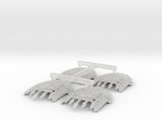 Legio Caged Skull: Squire Shoulder Insignias 3d printed