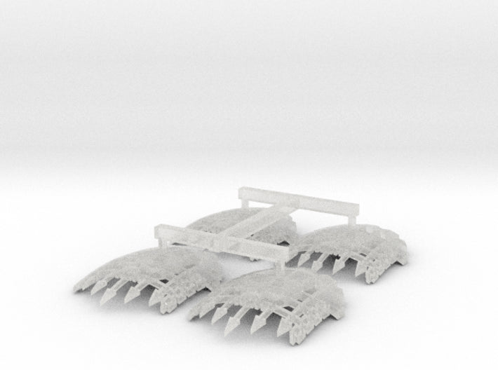 Legio Caged Skull: Squire Shoulder Insignias 3d printed