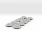 Iron Snakes - Round Power Shields (L&amp;R) 3d printed