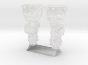 Skull Chalices (Left &amp; Right-Handed) 3d printed