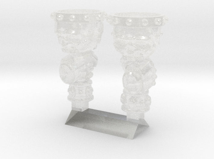 Skull Chalices (Left &amp; Right-Handed) 3d printed