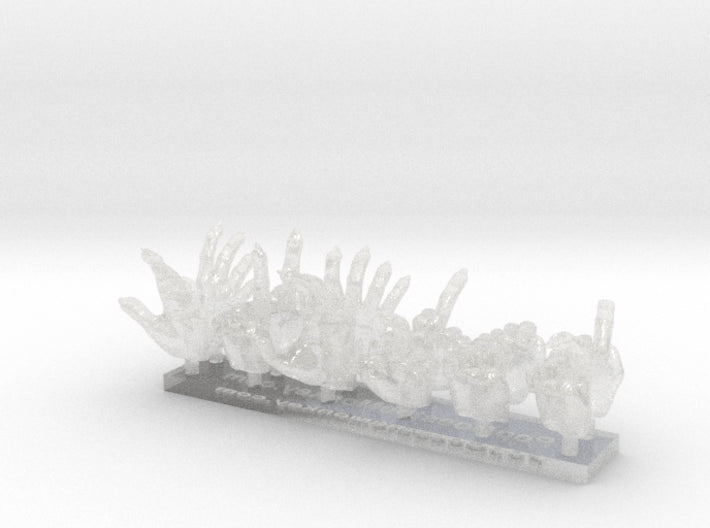 Orc Hands: Set 1 3d printed