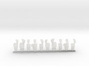 Napoleux Command Staff: Human Head Swaps 3d printed