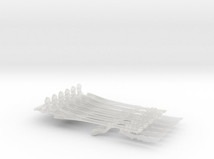 Eldar Glimmer Lances: Set 8 3d printed