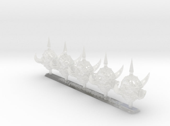 Warped-Donnero Horned Helms 3d printed
