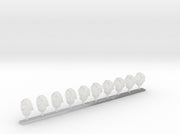 10x Skull Hood : Hooded Marine Heads 3d printed