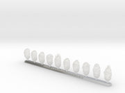 10x Punk : Bare Marine Heads 3d printed