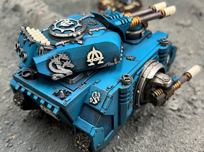 Hydra Legion : Rhayus Battle Tank Turret (open) 3d printed