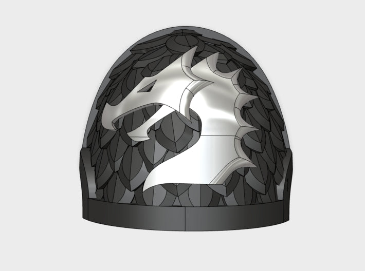 10x Black Dragons - G:10v Left Shoulders 3d printed