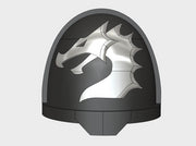 10x Black Dragons - G:11a Shoulder Pads 3d printed