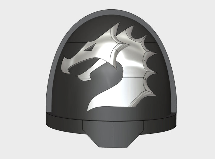 10x Black Dragons - G:11a Shoulder Pads 3d printed