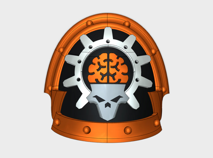 10x Gearheads - Abhorrent Shoulder Pads 3d printed