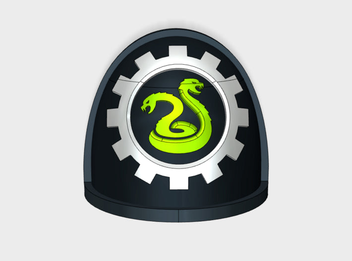 10x Clan Amphisbaena - G:4a Shoulder Pads 3d printed