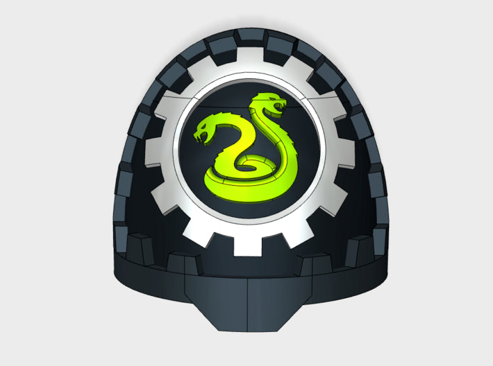 10x Clan Amphisbaena - G:11k Shoulder Pads 3d printed