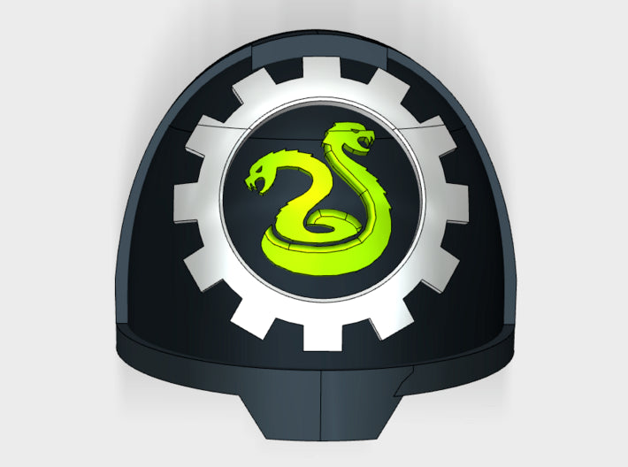 10x Clan Amphisbaena - G:13a Shoulder Pads 3d printed