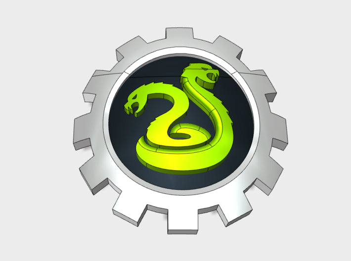 60x Clan Amphisbaena - Shoulder Insignia pack 3d printed