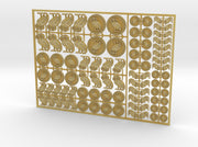 Celestial Owls - Flat Vehicle Insignia pack 3d printed