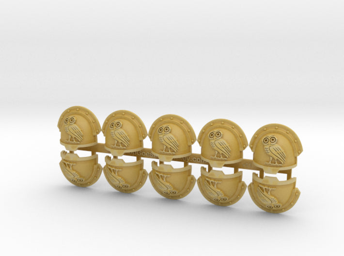10x Celestial Owls - G:13r Shoulder Pads 3d printed