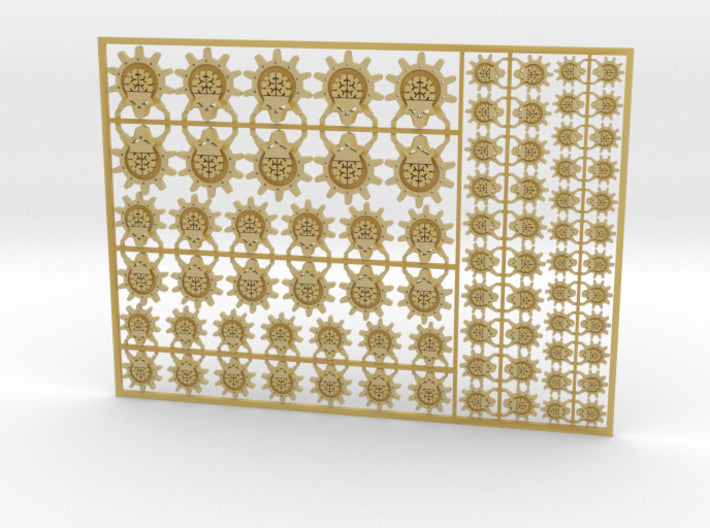 Gearheads - Flat Vehicle Insignia pack 3d printed