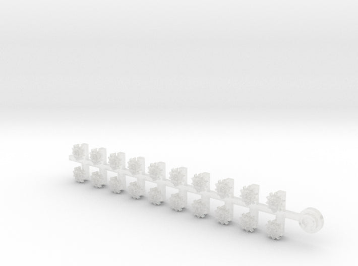 Gearheads - Tiny Convex Insignias (3mm) 3d printed