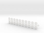 20x Clan Amphisbaena- Bent Insignias (7mm) 3d printed