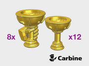 20x Carbine Chalices (8 w/Left Hands) 3d printed