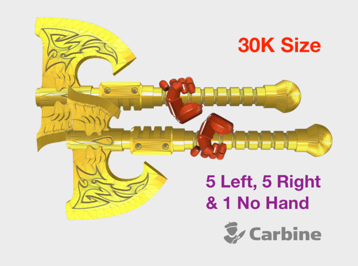 11x Energy Axe: Angel Tear (30k Size) 3d printed