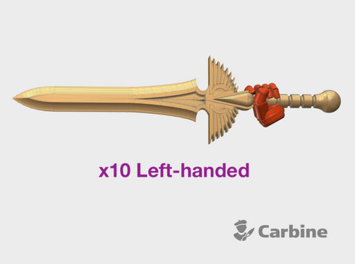 10x Left-hand Energy Sword: Angel Tear (30k Size) 3d printed
