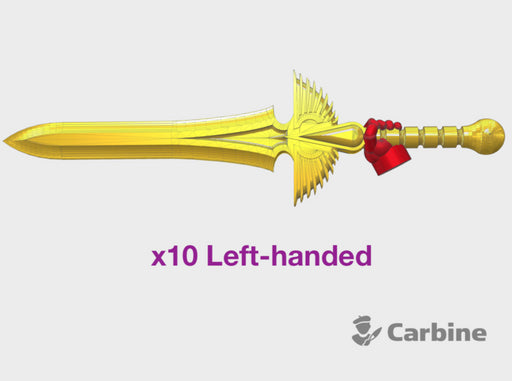 10x Left-handed Energy Sword: Angel Tear (PM) 3d printed
