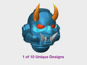 10x Horned - G:9 Oni Reiver Helmets 3d printed