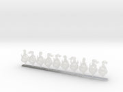 10x Ornate - G:9 Oni Reiver Helmets 3d printed