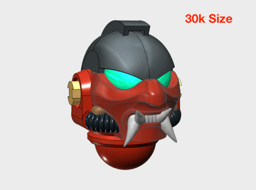 10x Base - G:6 Oni Helmets 3d printed