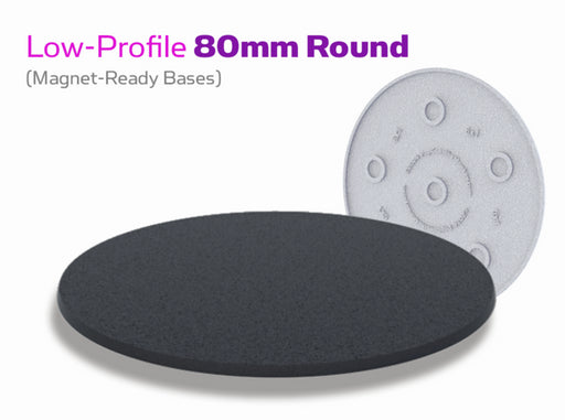 Blank : 80mm Low-Profile Round Bases 3d printed