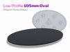 Blank : 105mm Low-Profile Oval Bases 3d printed
