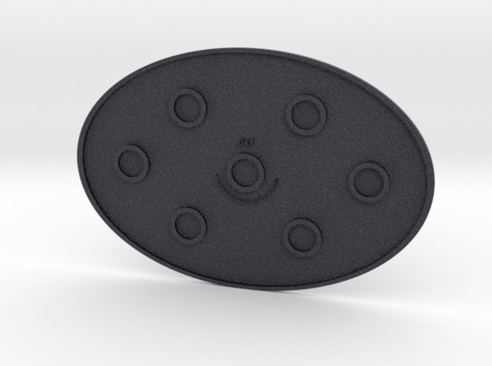 Blank : 105mm Low-Profile Oval Bases 3d printed