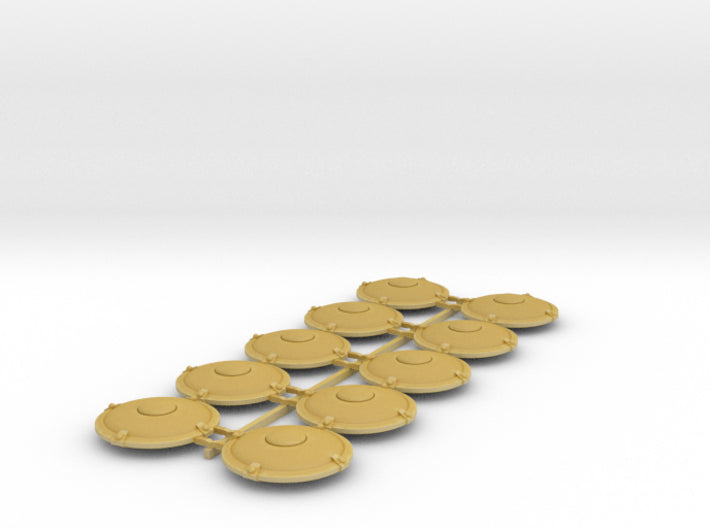 4 Point Boss - Round Power Shields (L&amp;R) 3d printed