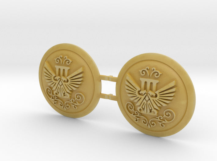 Emperor'sThird - Round Power Shields (L&amp;R) 3d printed