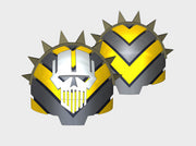 5x Iron Head Chevron - T:1k Spiked Terminator Pad 3d printed