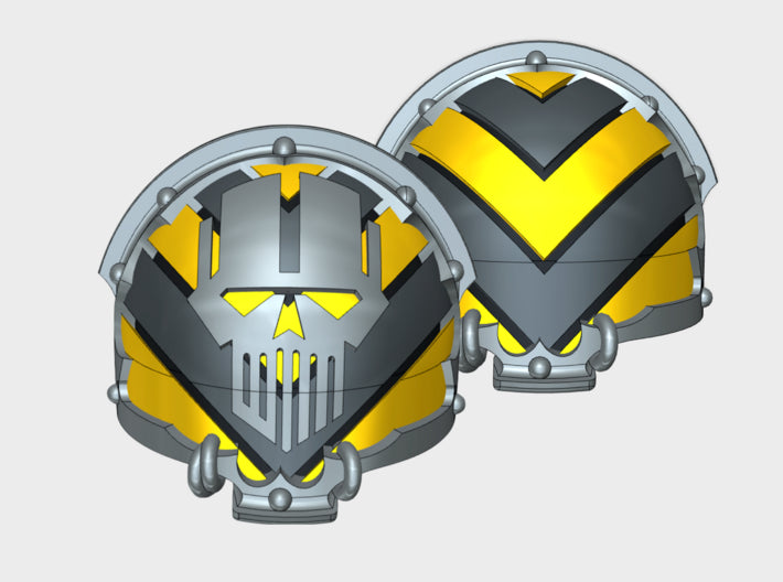 5x Iron Head Chevron - T:4a Chaos Terminator Pads 3d printed