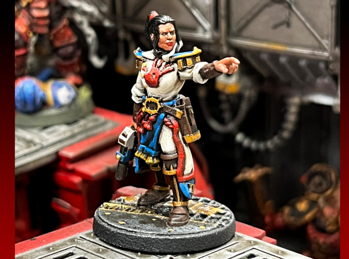 Capt. Ursula Claw - with Plasma Pistol 3d printed