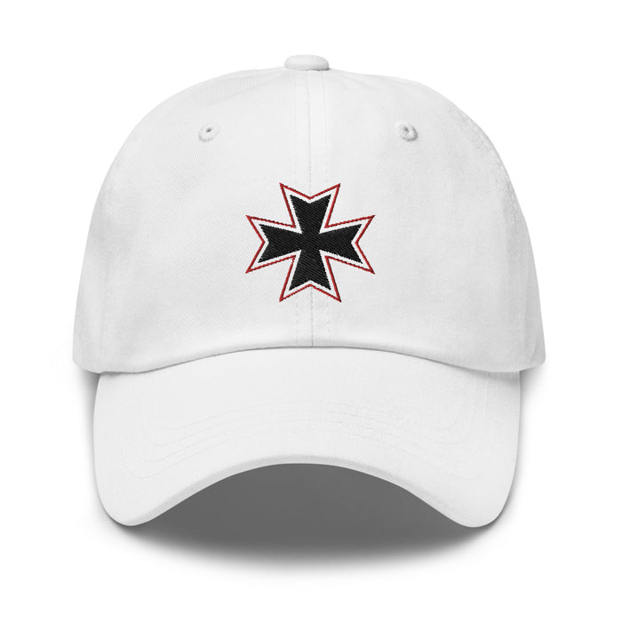 White Maltese Cross - Baseball Cap