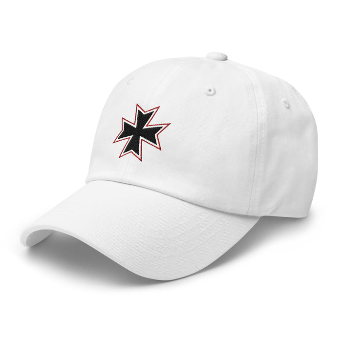 White Maltese Cross - Baseball Cap